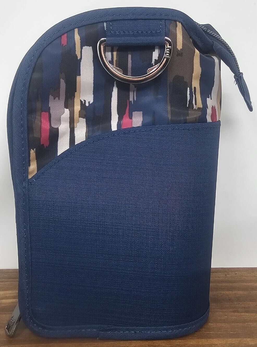 NWOT Lug Canoe Cosmetic Pouch Brush Holder Case Zip Riverwalk Multicolor